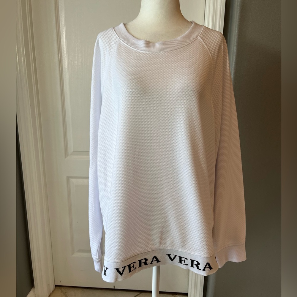 Vera Wang waffle knit long sleeve shirt, XL